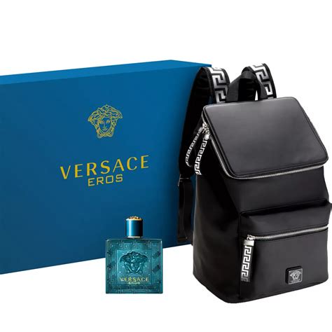 versace gift set for him with backpack|mini men's aftershave sets.